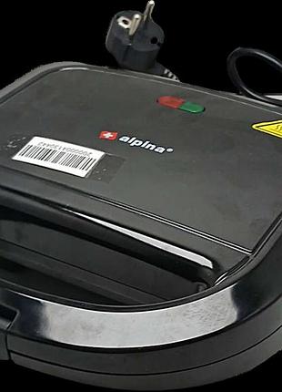 Сендвічниця вафельниця для випікання б/у alpina 750 вт арт.109853