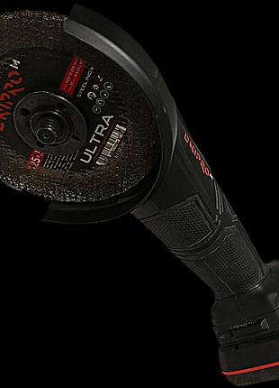 Шлифовальная машинка болгарка б/у dnipro-m dga-200bc ultra +акб bp-220 +зу fc-230