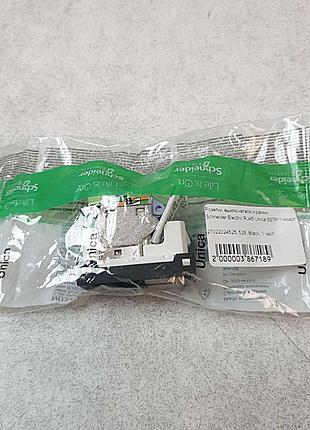 Розетка выключатель рамка б/у schneider electric rj45 unica 6stp 1 модуль abs-uv антрацит (nu341654)