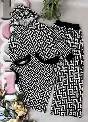 Костюм велюр плюш трійка