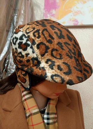 Кепка  леопард тепла