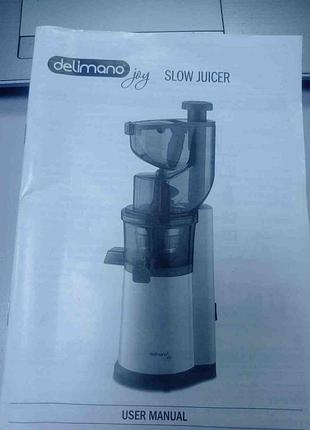 Соковижималка електрична б/у delimano joy slow juicer