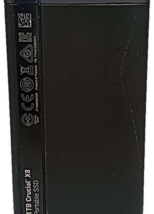 Зовнішній жорсткий диск hdd ssd б/у crucial x8 portable ssd 1 tb usb 3.2 type-c 3d nand qlc (ct1000x8ssd9) external