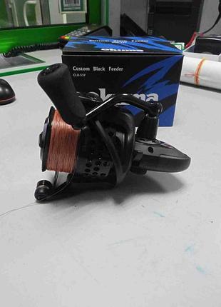 Рыболовная спиннинговая катушка б/у okuma custom black feeder clx-55f