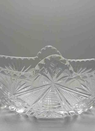 Б/у хрустальная ваза,хрустальная салатница,конфетница,фруктовница ссср 24см