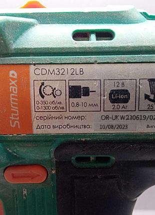 Шуруповерт б/у sturmax cdm3212lb 12в 8