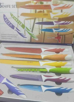 Кухонный нож ножницы точилка б/у peterhof 8-piece knive set with pizza and cheese knives non stick coating ph-22385