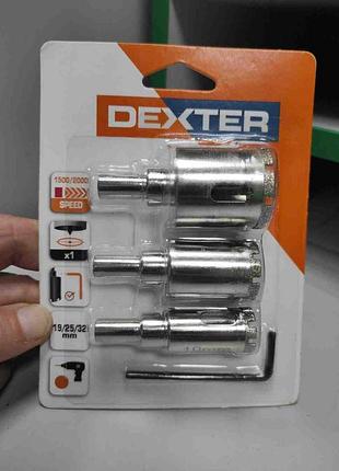 Б/у набір із 3 коронок по плитці dexter 19/25/32 мм