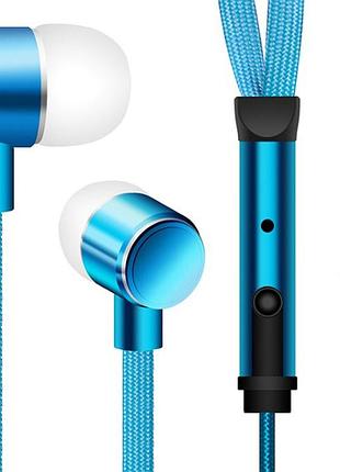 Наушники bluetooth-гарнитура наушники shoelace (шнурки) blue
