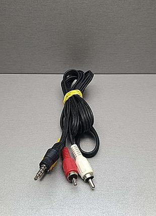 Кабель разъем б/у кабель 3,5"-3rca 1.5m 3