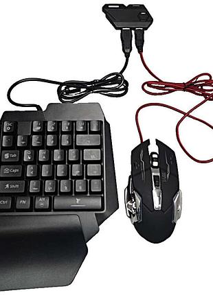 Комплект клавиатура с мышью б/у gamwing combo pack elite 2: конвертер mix elite + клавіатура k12x + мишка g2