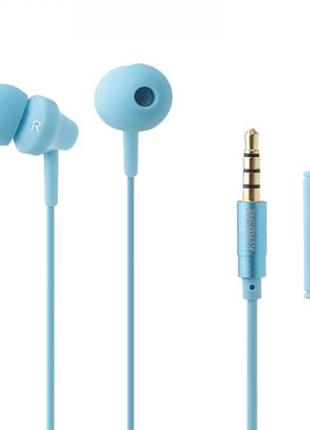 Навушники bluetooth-гарнітура hf remax (or) rm-501 blue (mic + 1912 call answering) (4-019)