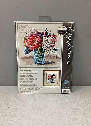 Б/у набор для вышивки крестом dimensions 70-35334 garden bouquet