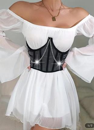 Суперовий корсет жіночий , ідеально на білу сукню, випуск, випускний, останній дзвоник, день народження