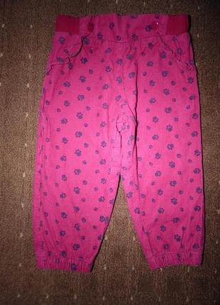 Вельветовые штаны на тканевой подкладке lupilu 9-12 мес.1 фото