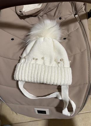 Зимова шапочка дитяча 3-9 місяців