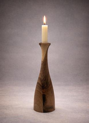 Підсвічник точений з натурального горіха, ручна робота (handmade)