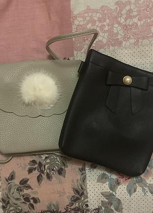 Косметичка чорна/сіра