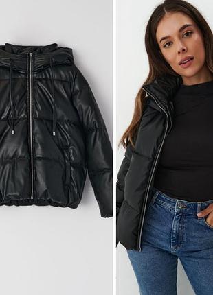 Теплая куртка из ека кожи