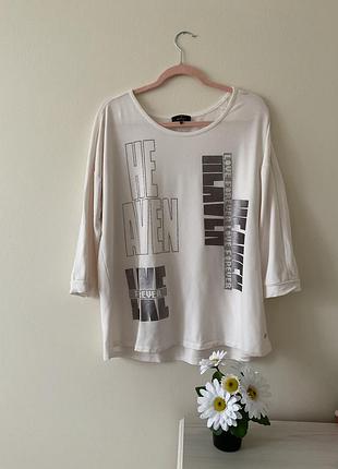 Білий лонгслів (світшот) на 50 розмір