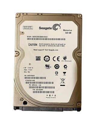 Жорсткий диск seagate momentus 320gb 2.5” sata для ноутбука