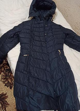 Пальто с пояском зимнее м44р