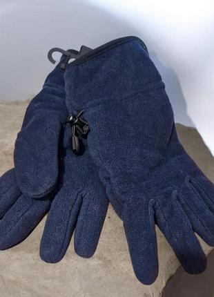 Рукавички флісові теплі синій с&а розмір м