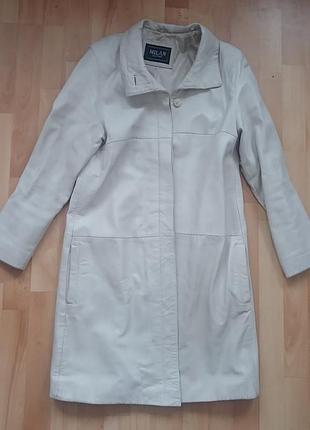 Шкіряне півпальто milan 2800 пальто s-m