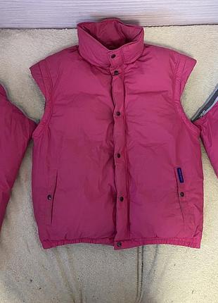 Ajak пуховик трансформер женский винтажный р l