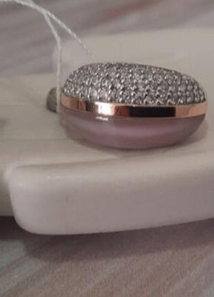 Срібна каблучка з улекситом 17.5 та 18 р