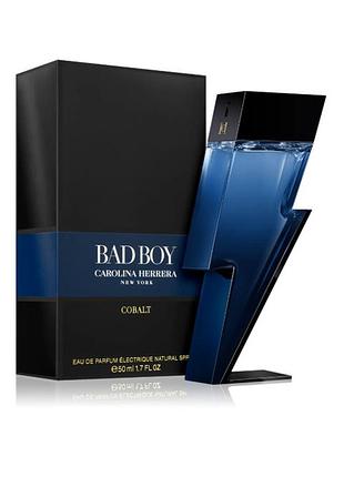Carolina herrera bad boy cobalt parfum electrique 50, 8411061099766
