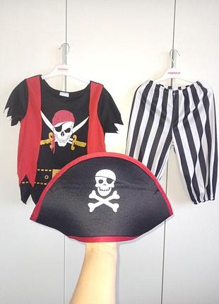 Карнавальний костюм новорічний на новий рік різдво різдвяний чи хелловін хеллоуин геловін пірата пірат розбійник бандит для хлопчика 5-6 років