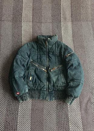 Ecko unltd denim jeans streetwear жіночий пуховик japanese style куртка оригінал б у