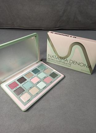 Палетка теней natasha denona retro glam eyeshadow palette, полноразмер, 19.25 г