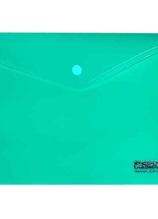 Папка-конверт а5, кнопка job зелена bm.3935-04 тм buromax