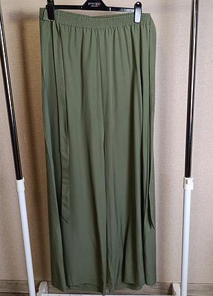Юбка брюки, брюки палаццо, на высокий рост, размер 52