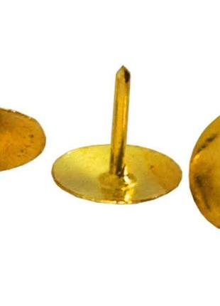 Кнопки золотистые, 100 шт. тм buromax