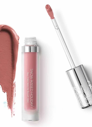 Матовий тинт для губ kiko milano snow-kissed holiday all that matte-rs lip tint тон 01 rose retreat (000152-01)