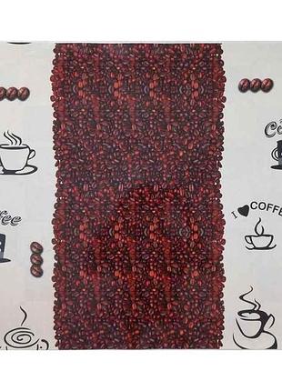 Термосерветка 2-стороння 0,98*0,58м #16 пластик кавові зерна-квадрати тм bona domus