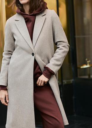 Пальто soft з ґудзиком від zara