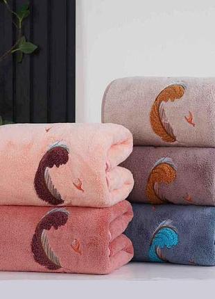 Полотенце 70*140 микрофибра арт.80204а тм solafa