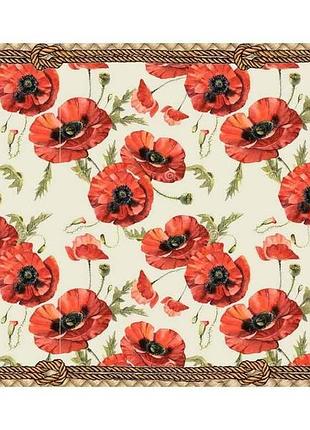 Термосерветка 2-стороння 98х58см #17 пластик маки/романтік тм bona domus