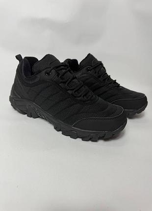 Чоловічі зимові термо кросівки теплі чорного кольору утеплені хутром черевики зимові чоловічі з хутром