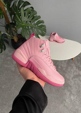 👟 кроссовки air jordan 12 retro pearl pink/наложка bs👟