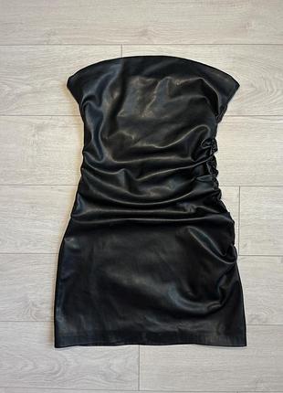 Кожана сукня zara 3