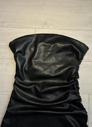 Кожана сукня zara 4