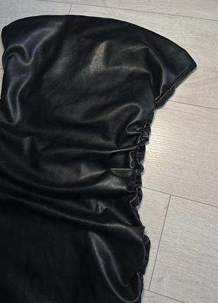 Кожана сукня zara 5