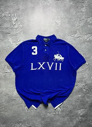 90х годов винтаж поло футболка ralph lauren ральф лаурен lxvii big pony chief keef striped большой логотип в полоску монограмнный xl, adidas