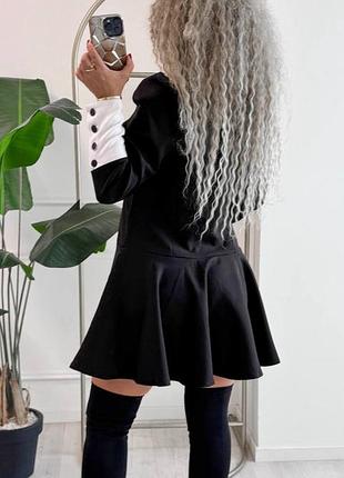Сукня з комірцем 🖤🤍 7