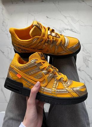 Кроссовки nike air rubber dunk off-white university gold арт 0106